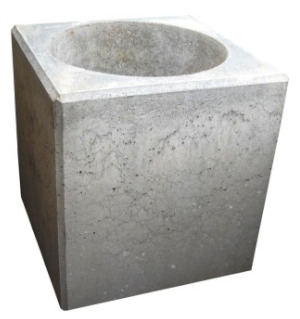 Kosz BENEK 40, materiał: beton gładki, waga ok.170kg, poj.40l
