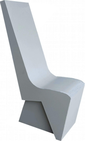 Krzesło miejskie : materiał beton architektoniczny wym.70x40x120 waga 300kg