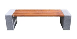 Ławka BLANKA. Wymiary, szer. 41cm, wysokość siedziska 42cm, dł.170cm