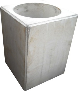 Kosz BENEK 60, materiał: beton gładki, waga ok. 215 kg, poj. 60l