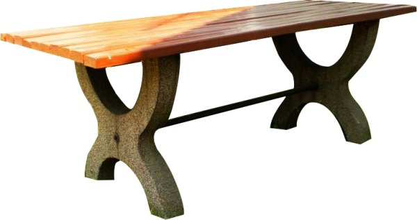 Stół BARTEK, wymiary: dł. 120 cm, wys. 80 cm . Opcjonalnie do zestawu ławka PATRYCJA